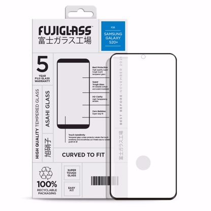 Picture of Fuji Fuji Curved-to-fit Screen Protector for Samsung Galaxy S20+ in Clear/Black