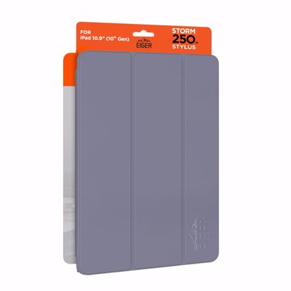 Picture of Eiger Eiger Storm 250m Stylus Case for Apple iPad 10.9 (10th Gen) in Lavender in Retail Sleeve