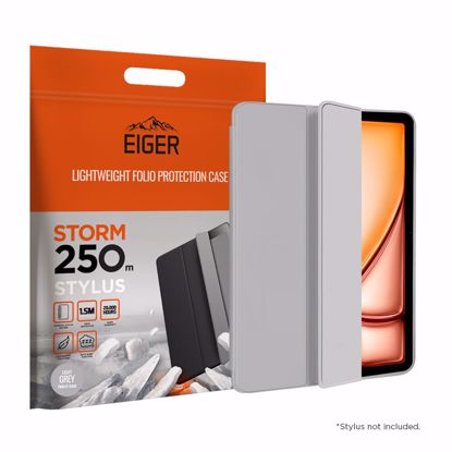 Picture of Eiger Eiger Storm 250m Stylus Case for iPad Air 11 (2024)/ Air (2022) in Light Grey