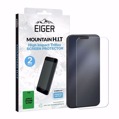 Picture of Eiger Eiger Mountain H.I.T SP 2 Pack Screen Protector for iPhone 16 Pro