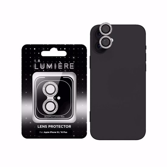 Picture of La LUMIERE La Lumiere Diamond Lens Protector for iPhone 16/16 Plus in Silver