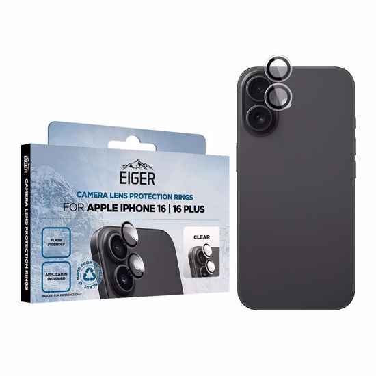 Picture of Eiger Eiger Mountain Glass LENS RING for iPhone 16/ 16 Plus in Clear