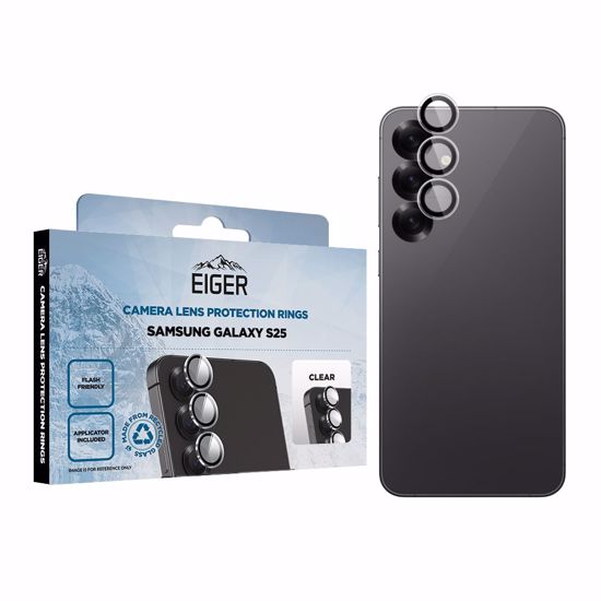 Picture of Eiger Eiger Mountain Glass LENS RING for Samsung Galaxy S25 in Clear