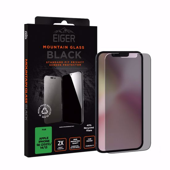 Picture of Eiger Eiger Mountain Black Privacy Screen Protector for Apple iPhone 16e/14/13